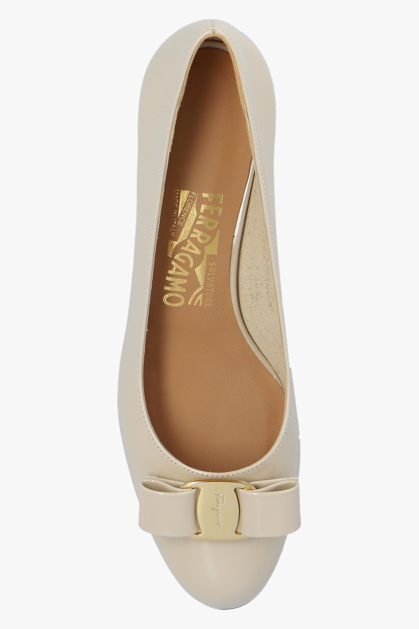 Ferragamo nude outlet shoes